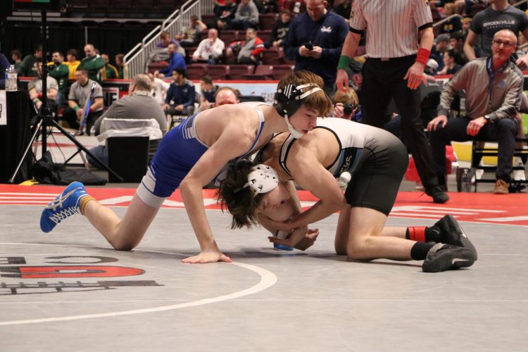 Kaden Milheim first state wrestling semifinalist for Warrior